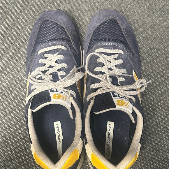New Balance Men's Blue and Yellow Sneakers - Picture 2 of 5